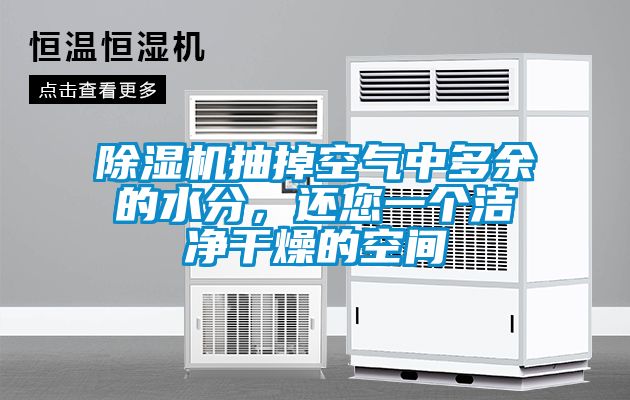 除濕機抽掉空氣中多余的水分，還您一個潔凈干燥的空間