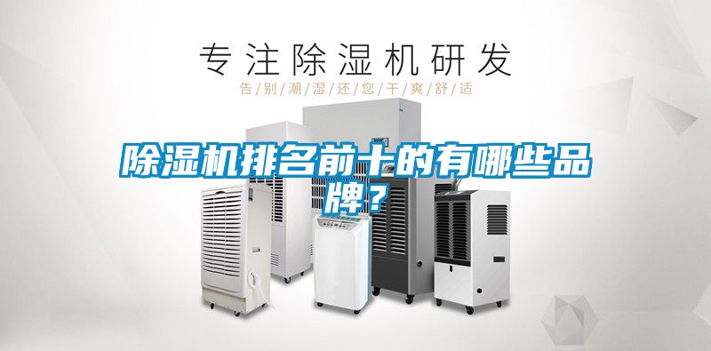 除濕機排名前十的有哪些品牌？