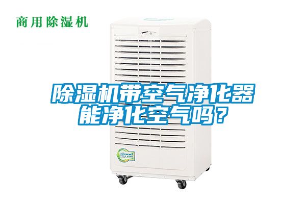 除濕機帶空氣凈化器能凈化空氣嗎？