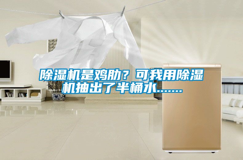 除濕機是雞肋？可我用除濕機抽出了半桶水.......