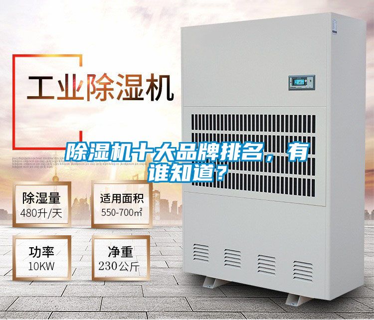 除濕機十大品牌排名，有誰知道？