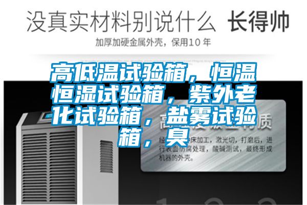 高低溫試驗箱，恒溫恒濕試驗箱，紫外老化試驗箱，鹽霧試驗箱，臭