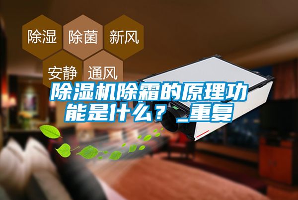 除濕機除霜的原理功能是什么？_重復