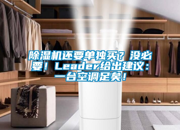 除濕機還要單獨買？沒必要！Leader給出建議：一臺空調足矣！