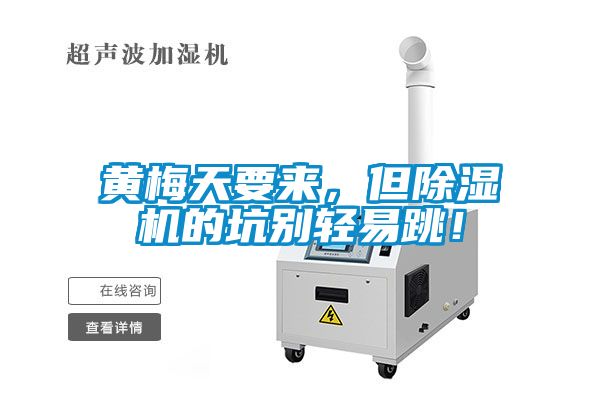 黃梅天要來，但除濕機的坑別輕易跳！