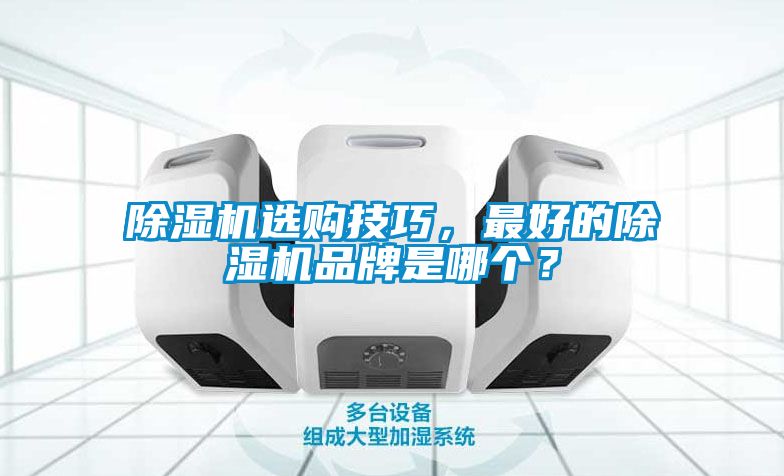 除濕機選購技巧，最好的除濕機品牌是哪個？